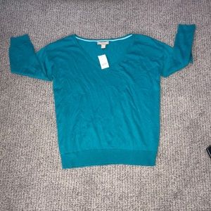 Teal sweater
